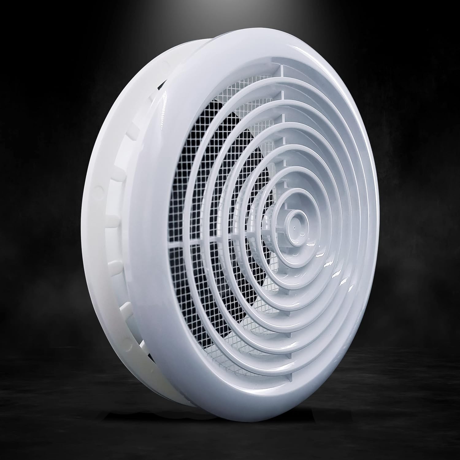 Blauberg UK 4 inch 100mm White Circular Ceiling Vent Diffuser Duct Extractor Ventilation Fan Grille