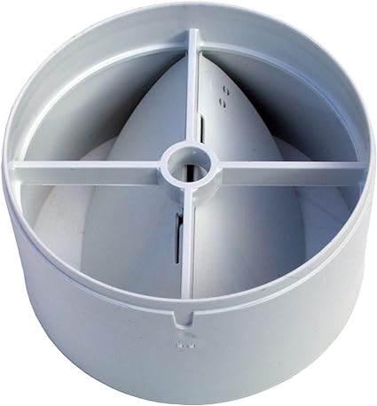  In-line Extractor Fan Vent Back Draught Shutter With One Spring And Two Flaps