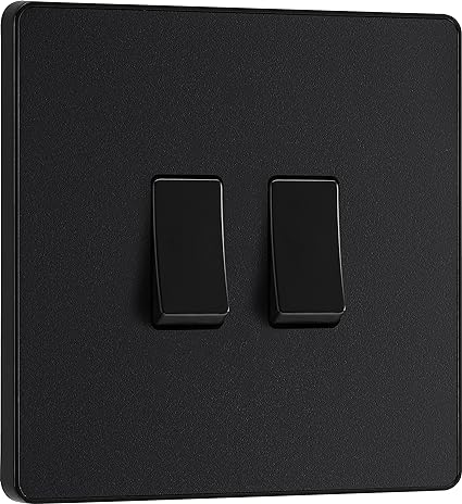 Double BG Electrical Light Switch By Evolve