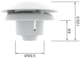 Smart Electric Exhaust Fan & Room Extractor CV2GIP Unity - Greenwood Airvac