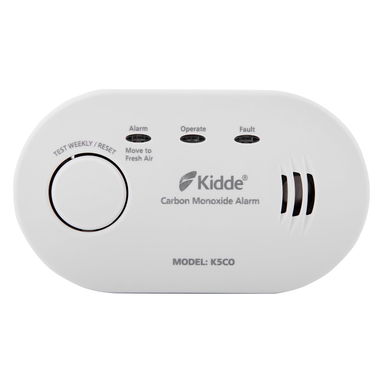 Kidde 5CO Battery Powered Carbon Monoxide Alarm 10 Year Life