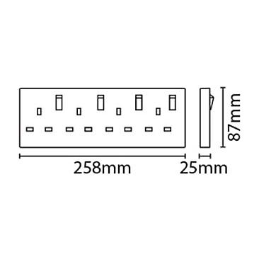 Buy Multipurpose Electrical Socket Extension Board 