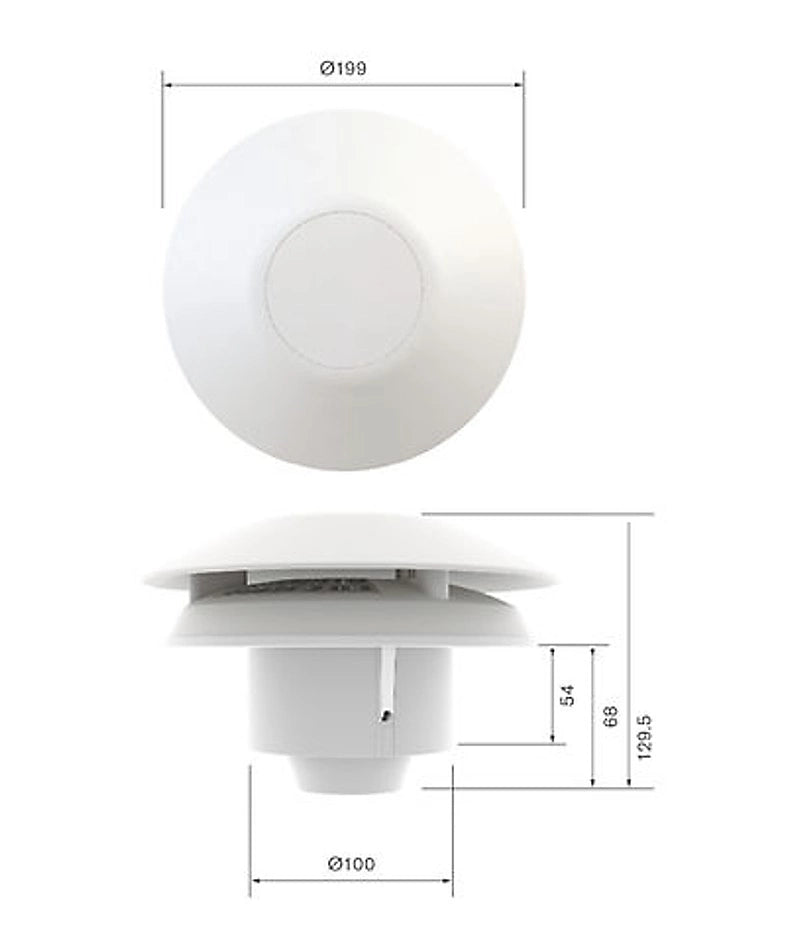 Smart Electric Exhaust Fan & Room Extractor CV2GIP Unity - Greenwood Airvac